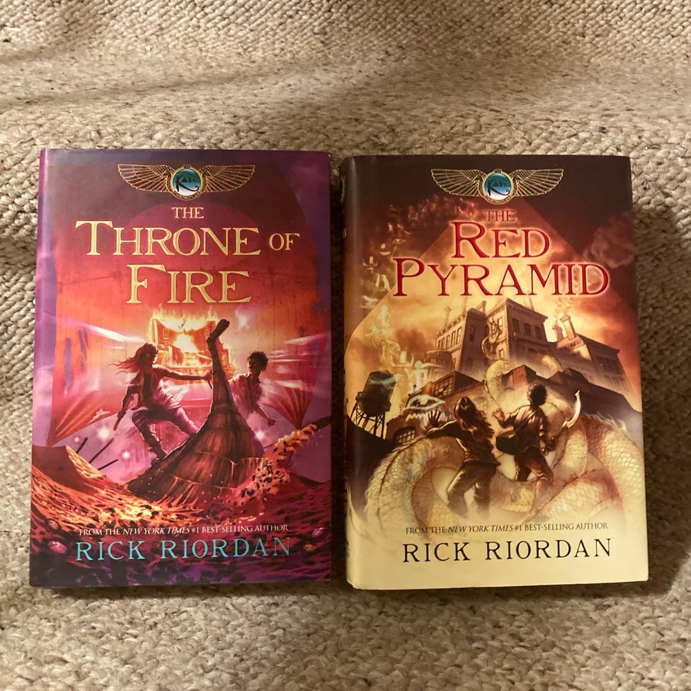 Book (Hardback) Bundle: Red Pyramid and The Throne of Fire by Rick Riordan